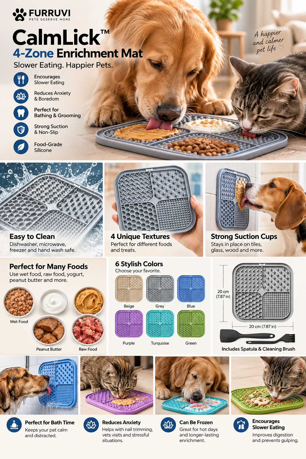 Illustrative Furruvi CalmLick product guide
