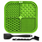 Illustrative product studio image of green Furruvi CalmLick mat