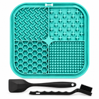 Illustrative product studio image of turquoise Furruvi CalmLick mat