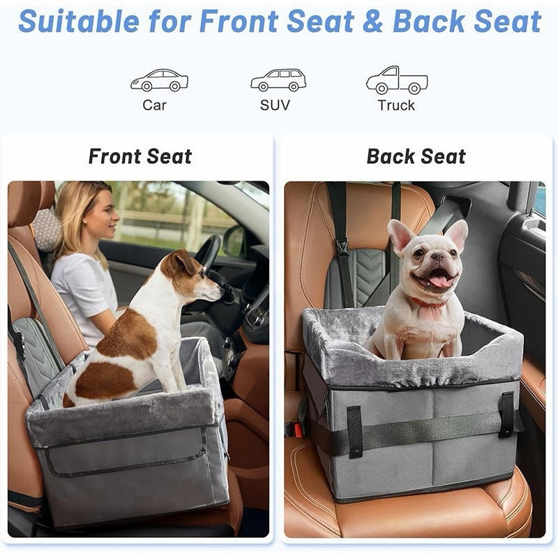 Supplier reference showing gray CozyRide booster seat