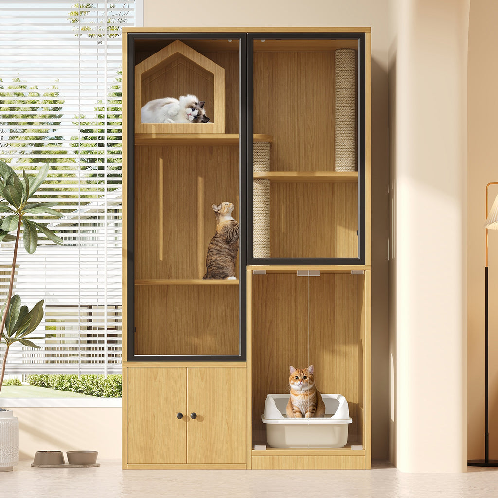 Maple cat villa in living room