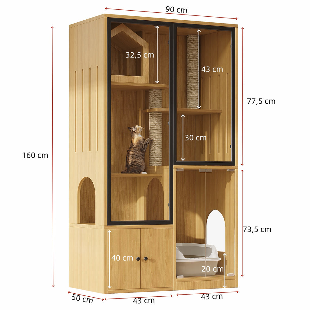 Supplier-provided cat villa dimensions