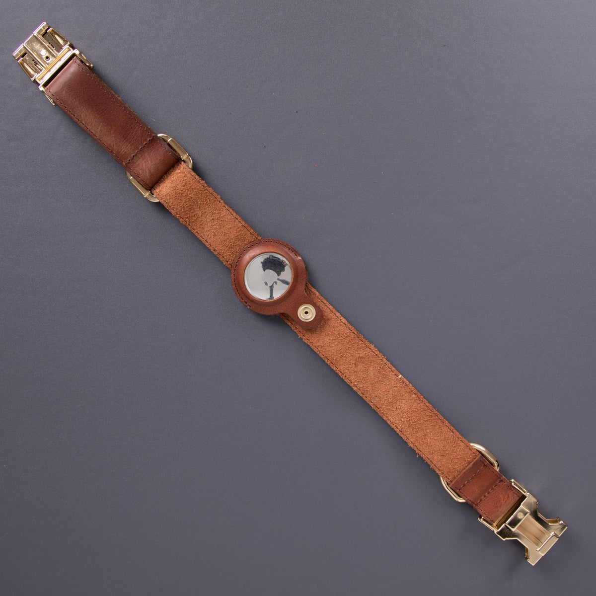 TORONATA Charlotte Leather Dog Collar · AirTag Compatible