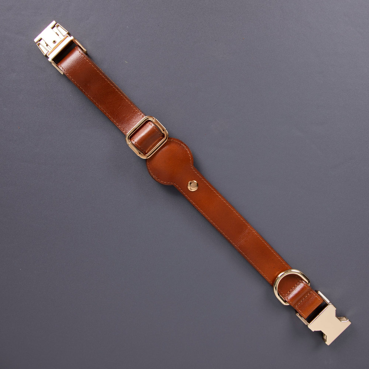 TORONATA Charlotte Leather Dog Collar · AirTag Compatible