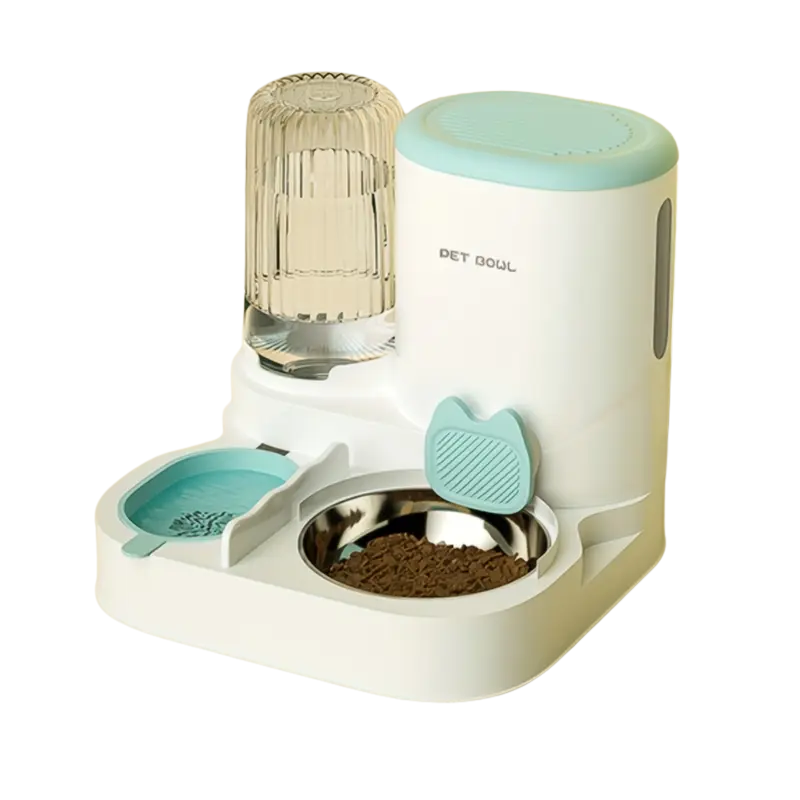 Furruvi AquaFeed 2-in-1 Gravity Cat Feeder & Water Dispenser